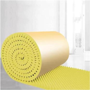 Imagem de Espuma de isolamento acústico de isolamento de ruído, caixa de ovo autoadesiva de 7cm de espessura à prova de som fácil de cortar placas acústicas, amarelo, 40m/131,23 pés