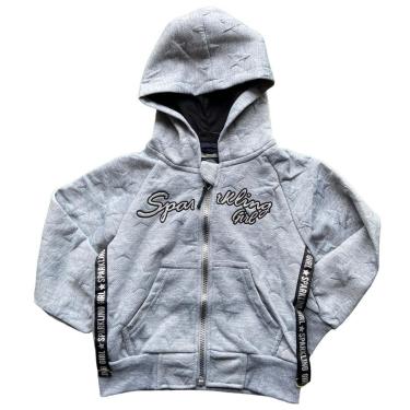 Imagem de Blusa De Frio Moletom Casaco Infantil Menina Estrela Linda-Feminino