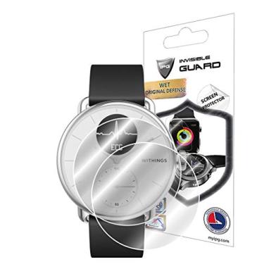 Imagem de IPG para Withings ScanWatch 38 mm Protetor de tela sensível ao toque (2 unidades) Película invisível ultra HD transparente antiarranhões Protetor liso/autorreparador/sem bolhas