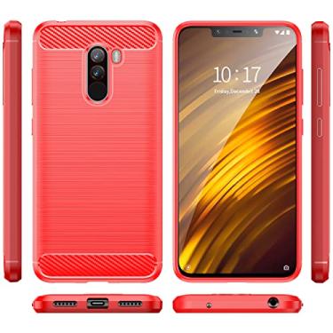 Imagem de Capa para Xiaomi Pocophone F1, tecnologia de absorção de choque TPU com moldura elevada protetora para Xiaomi Pocophone F1 (vermelha)
