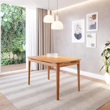 Imagem de Mesa de Jantar 4 Lugares 130cm Miriti Cabecasa Madeiramadeira Caramelo