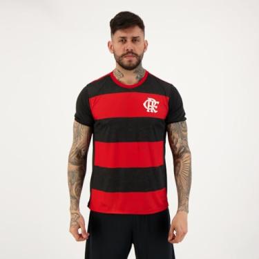Imagem de Braziline Camiseta Flamengo Speed, Preto/Vermelho, P