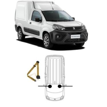 Imagem de Cinto de Segurança retrátil de 3 pontos dianteiro Partner - HCML, Bege