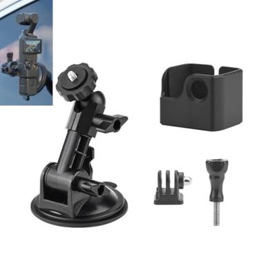 Imagem de LICHIFIT Suporte de ventosa de carro para DJI OSMO Pocket 3 suporte de câmera suporte de para-brisas de carro adaptador de expansão para Insta360 X4 / X3 para GoPro Max/Hero 12 para DJI Action 4