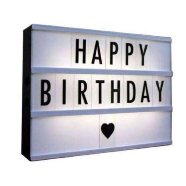 Imagem de Luminária Palavras Letras Light Box Cinema Letreiro Led - Mkb