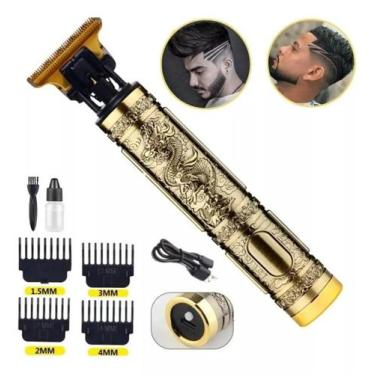 Imagem de Bivolt e sem Limites: Máquina de Cortar Cabelo Barba Acabamento Dragão
