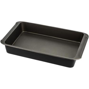 Imagem de Assadeira e Travessa de Alumínio Antiaderente 38x23 Preta - Weck