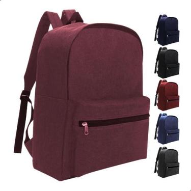 Imagem de Mochila Infantil Juvenil Unissex Bolso Frontal Alça Acolchoada Alça Mã