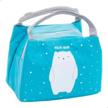 Imagem de Bolsa Necessaire Lancheira Nylon Revestimento Termico Lancheira Marmit