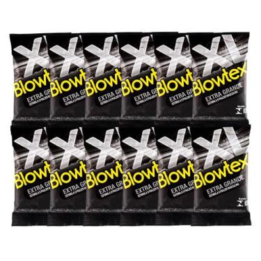 Imagem de Kit 12 Pacotes Preservativo Blowtex Extra Grande C/ 3 Unidades Cada