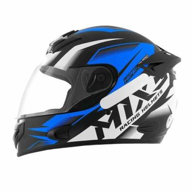 Imagem de Capacete Moto Fechado Mixs Mx2 Storm Fosco Protork, AZUL, 56