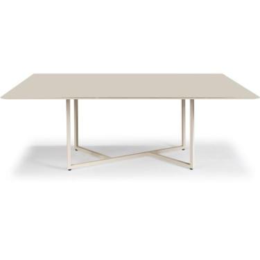 Imagem de Mesa de Jantar Diadema Aço Carbono Dourado - Drop mobiliário