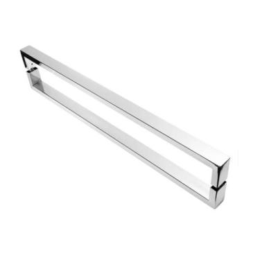 Imagem de Puxador Porta de Madeira ou Vidro 4cm x 2cm INOX 304 - Polido - Loja d