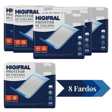 Imagem de Kit 8 Protetor De Colchão Descartável Higifral Atacado