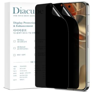Imagem de Diacube Protetor de tela de privacidade para Google Pixel 9 Pro XL [atualizado 27°] [Pacote com 2] [Suporte ultrassônico de impressão digital 0,1S] [Filme PET antiespião] [Fácil instalação com