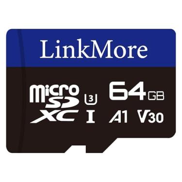Imagem de LinkMore Cartão de memória XV13 64GB MicroSD, MicroSDXC A1 UHS-I U3 V30 Classe 10, leitura até 95 MB/s, gravação de até 45 MB/s, adaptador SD incluído