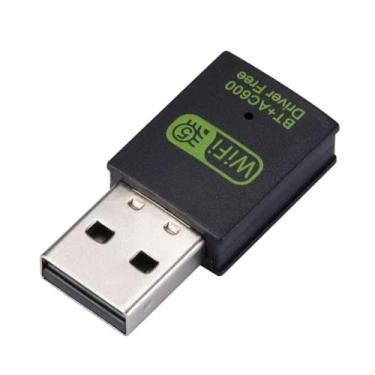 Imagem de Antena WiFi Receptor 5G Dongle Dual Band Wireless 600Mbps USB 2.0 Placa de rede