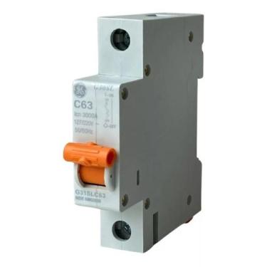 Imagem de Disjuntor Monofasico Din 1P 63A 220v Curva C 5Ka G31SLC63 GE - Abb