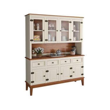 Imagem de Arca E Oratório 8 Portas E 4 Gavetas - Madeira Maciça Off White