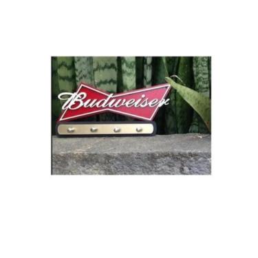 Imagem de Porta Chaves De Parede Relevo Porta Chaves Budweiser - Casa Nobre