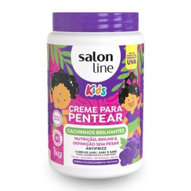 Imagem de Creme Para Pentear Kids Cachos Brilhantes Uva Salon Line 1Kg, Creme Pa