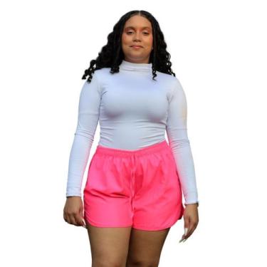 Imagem de short tactel feminino plus size shortinho shorts juvenil menina bermud