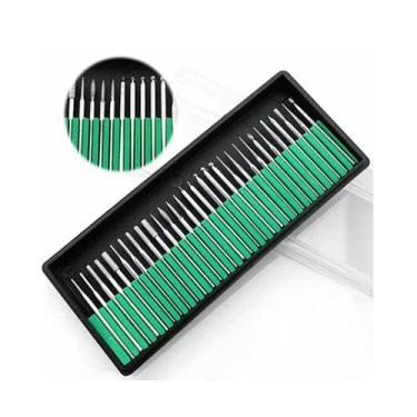 Imagem de Kit 30 Brocas Bits Bloca Acabamento Unha - A.R Variedades MT