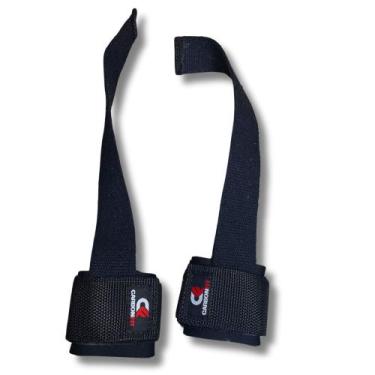 Imagem de Strap com munhequeira carbonfit gancho munhequeira, Preto