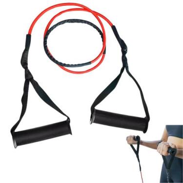 Imagem de Extensor Elástico Resistente Com Alça Para Exercícios De Academia Giná