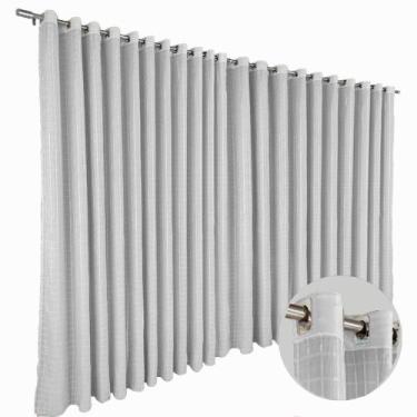 Imagem de cortina blackout corta luz Mix 6,00 x 2,60 c/voal branco - Bravin Cort