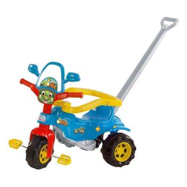 Imagem de Triciclo Dino Azul Multifuncional Magic Toys Tico-tico Dino Azul-celes