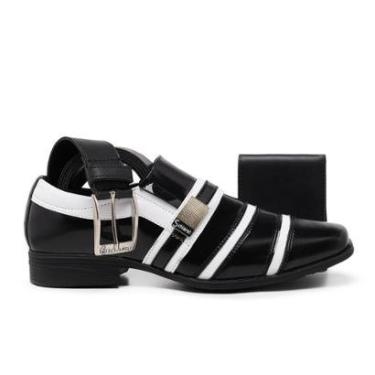 Imagem de Kit Sapato Social Schiareli Esporte Fino Bico Com Fivela Masculino-Masculino