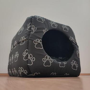 Imagem de Cama Toca tipo Iglu cães pequenos e gatos - 2 em 1 pet lover - Okiitec