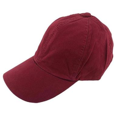 Imagem de Boné Bordo Vinho Liso Sem Estampa Uniforme Sarja Bordar Personalizar F