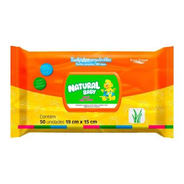 Imagem de Toalha Umedecida Natural Baby Wipes 50 Unidades