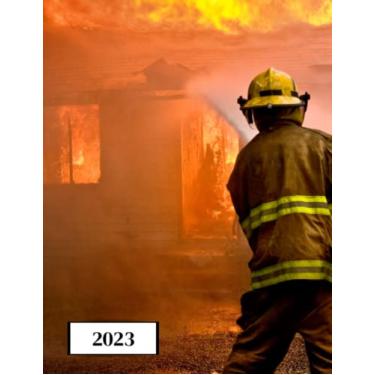 Imagem de 2023: Agenda semainier au format A4 - Année civile (Janvier à Décembre 2023) - Intervalles d'1h (7h-22h) - Contacts, jours fériés, mots de passe, ... - Une semaine sur deux pages