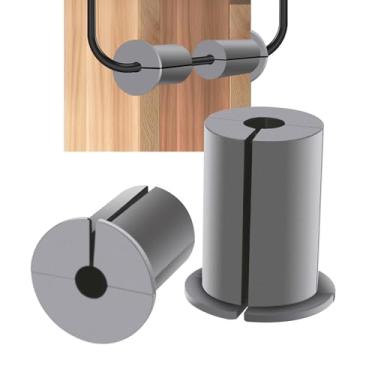 Imagem de Ilhós de parede, kit de roteamento de cabo de silicone para orifício de parede, kit de roteamento de cabos para Starlink, kit de montagem de silicone para passagem de orifício para ilhó de cabo