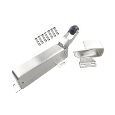 Imagem de Gralara Fechador de porta para armazenamento a frio aço inoxidável Resistente ao desgaste Fácil instalação Dobradiça de porta de fechamento automático, Hidráulico