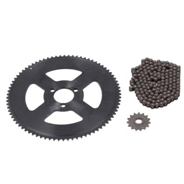 Imagem de Kit de Roda Dentada de Corrente 25H, Roda Dentada de Corrente de Bicicleta 10mm 15T Roda Dentada Dianteira 29mm 80T Roda Dentada Traseira 146 Link Drive Chain Steel para 47CC
