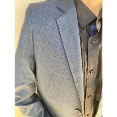 Imagem de Terno Masculino Fio Indiano Príncipe de Gales -  Xadrez Chumbo - Mundo