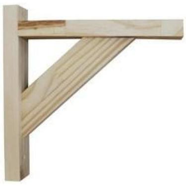 Imagem de Prateleira 60Cm + Mãos Francesas + Buchas E Parafusos - Loja Do Pinho