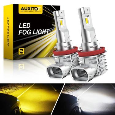 Imagem de Lâmpadas LED de neblina AUXITO H11 H8 H16 Switchback 6000LM