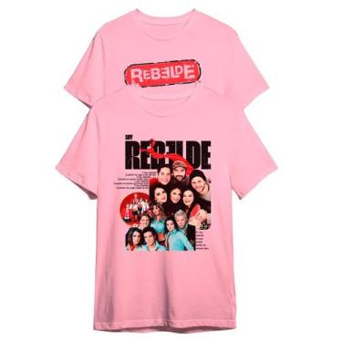 Imagem de Kit 2 Camisetas Rbd Logo E Soy Rebelde Personagens Unissex - Abstract 