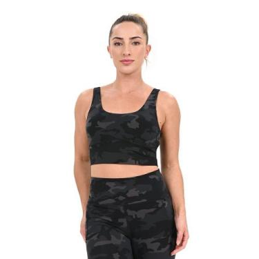 Imagem de Regata de Treino Feminina Under Armour Meridian Fitted Crop, Preto, G