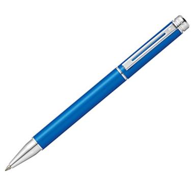 Imagem de Sheaffer 200, azul metálico fosco, acabamento cromado, esferográfica (E1915551)