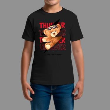 Imagem de Camisetas Infatil Básica Masculina Casual Confortável Gola Redonda Thu