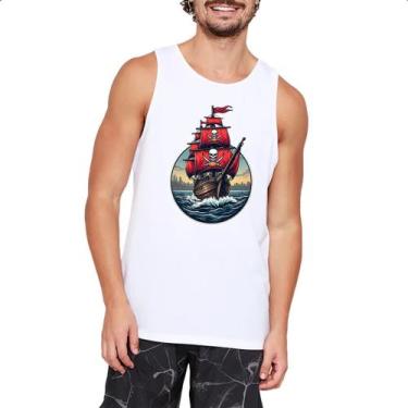 Imagem de Camiseta Regata Navio Pirata circle logo - Alearts, GG