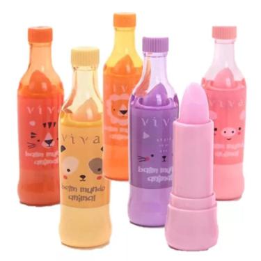 Imagem de Kit c/ 6 Lip Balm Hidratante Labial Teen Mundo Animal Vivai