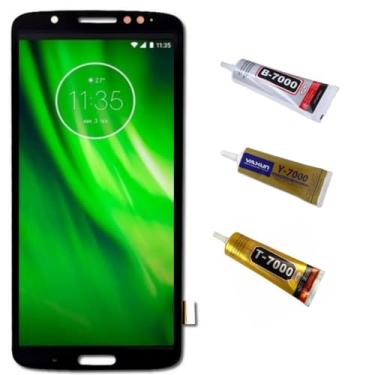 Imagem de Tela Display Lcd Touch Para Moto G6 Plus+ Cola 110ml