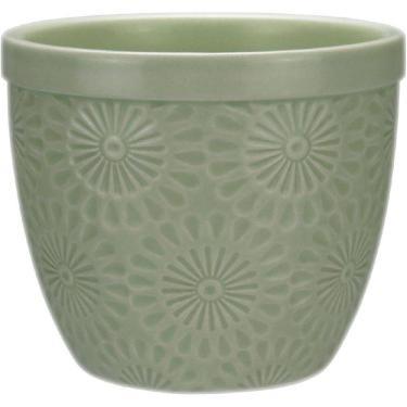 Imagem de VASO PLANTA CACHEPÔ HOME&CO CERÂMICA 9x10x10cm VERDE DECORATIVO